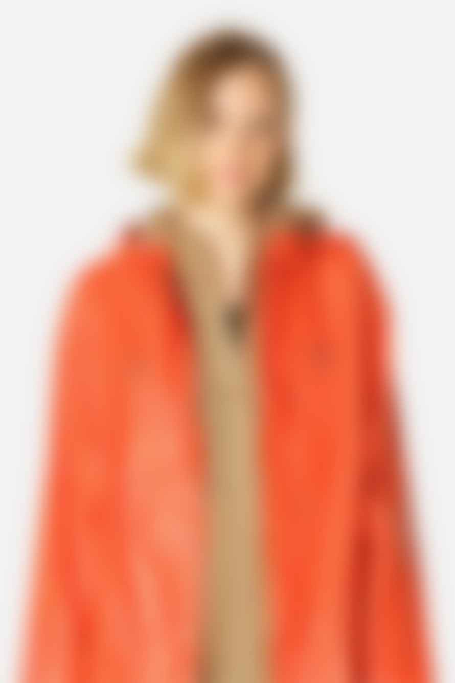 New Arrivals Ilse Jacobsen Shiney Raincoat In Hot Orange