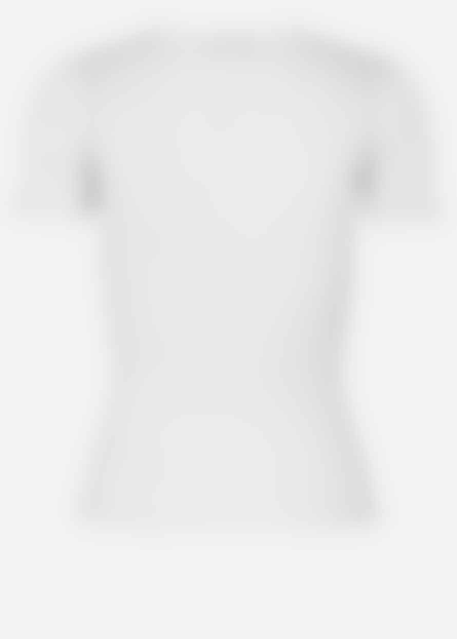 Rosemunde Silk Pointelle T-shirt - New White