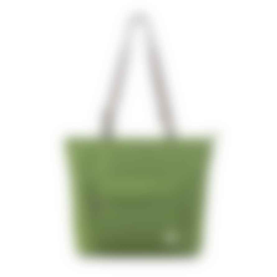 ROKA Roka London Tote Shopping Bag Trafalgar B Medium Recycled Repurposed Sustainable Nylon In Avocado