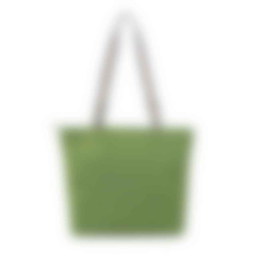 ROKA Roka London Tote Shopping Bag Trafalgar B Medium Recycled Repurposed Sustainable Nylon In Avocado