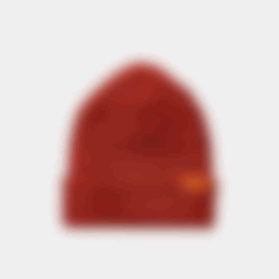 Red Wing Shoes Merino Wool Knit Beanie Hat - Rust