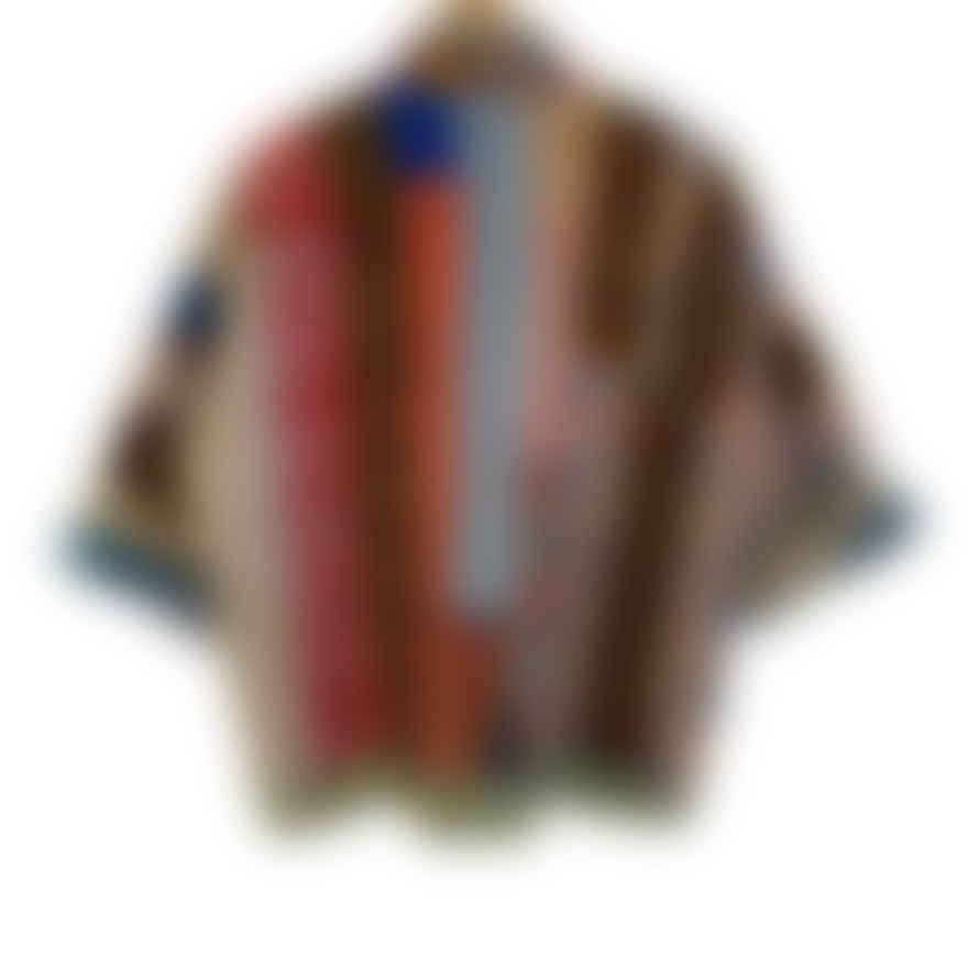Behotribe  &  Nekewlam Jacket Reversable Kantha Vintage Fabric Colour Block
