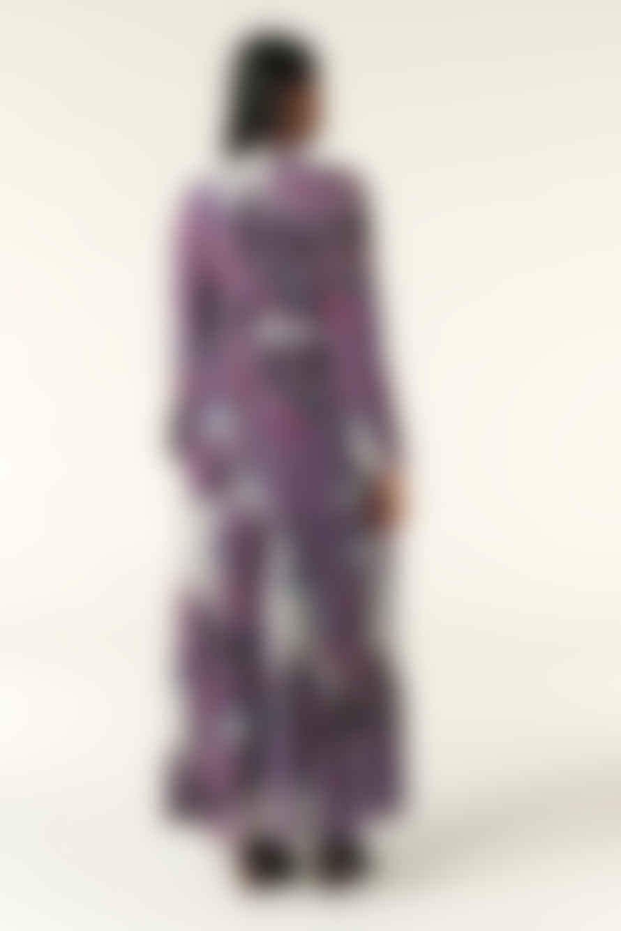 BA&SH Violet Bossy Print Maxi Dress