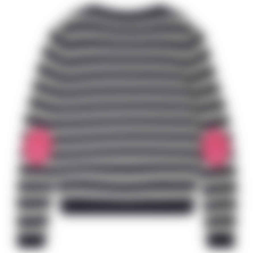 Jumper 1234 Stripe Love Patch Crew Sweater