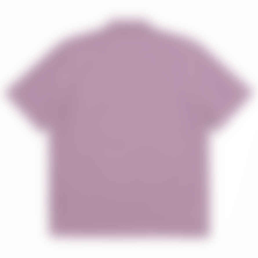 Universal Works Road Shirt In Woven Tile Design Lilac