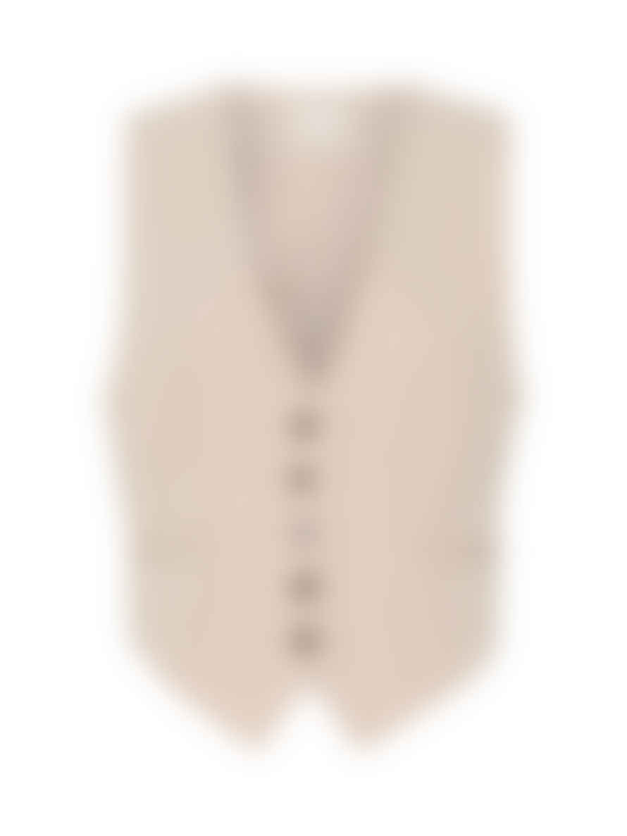 KAFFE Sakura Waistcoat In Feather Grey
