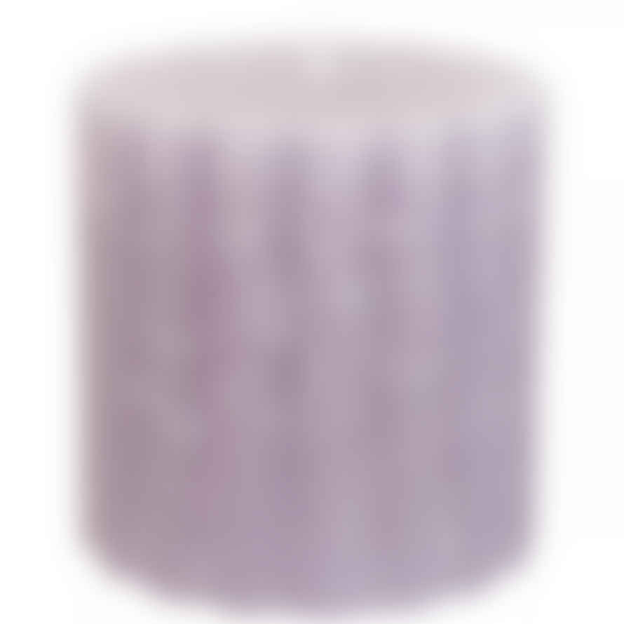 Grand Illusions Rustic Scalloped Pillar Candle 100mm X 100mm