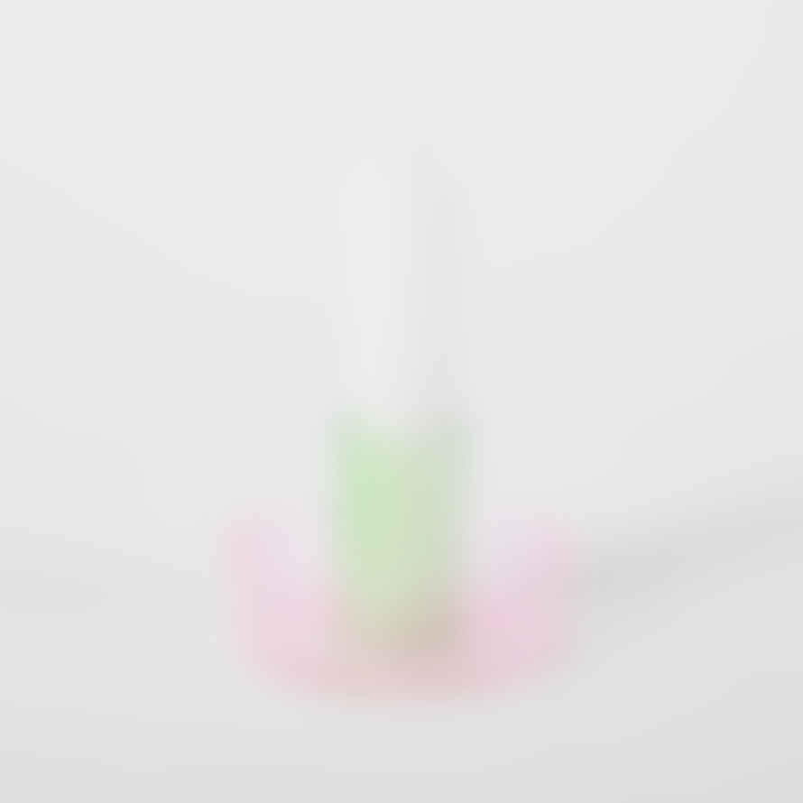 Block Design - Duo Tone Glass Candle Holder- Pink / Green