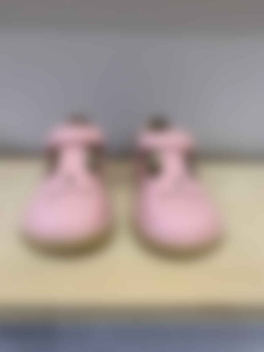 Petasil Sonia Patent T-Bar Girls Shoes - Pink