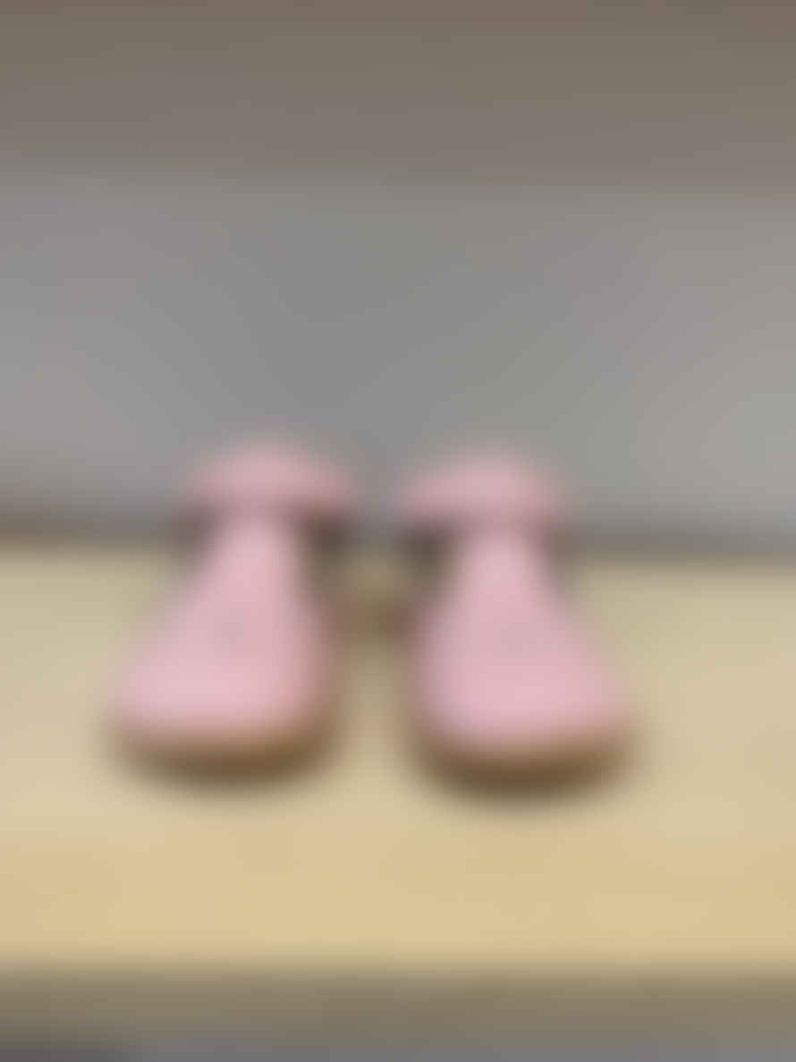 Petasil Tia Patent T-Bar Girls Shoes - Baby Pink