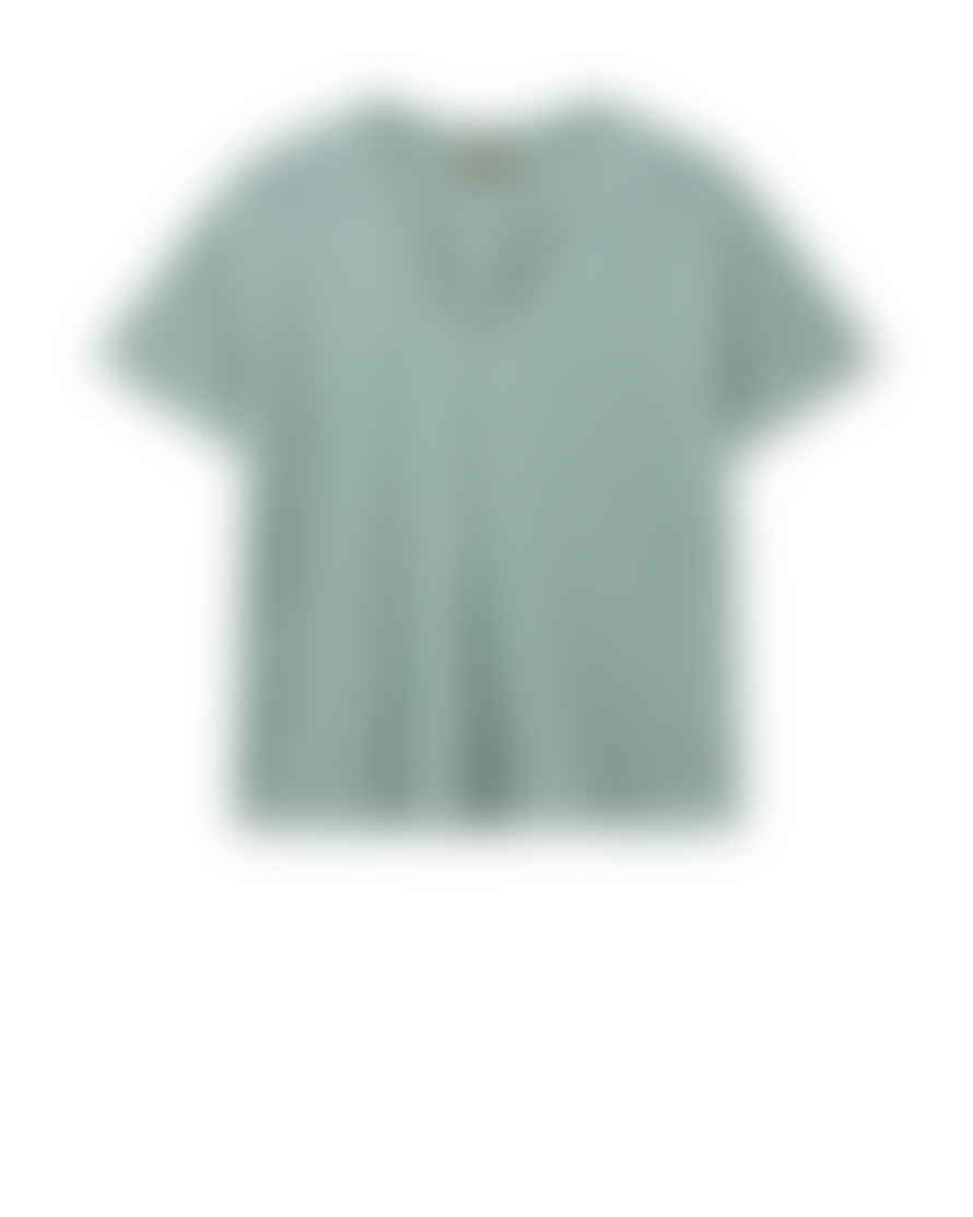 Mos Mosh Jill V-neck T Shirt-wasabi-159200