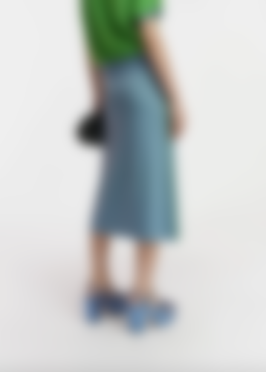Essentiel Antwerp Folder Knitted Skirt - Bright Sky