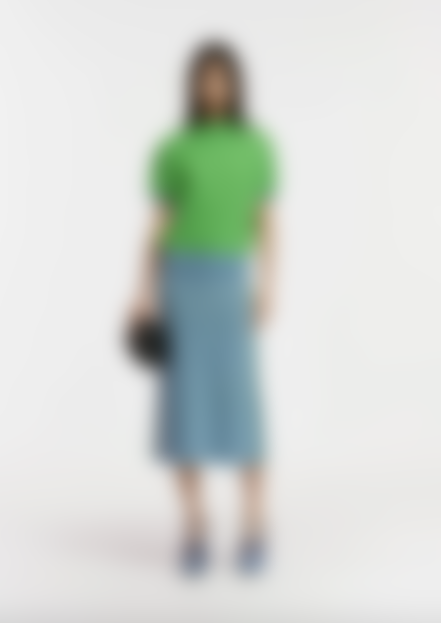 Essentiel Antwerp Folder Knitted Skirt - Bright Sky