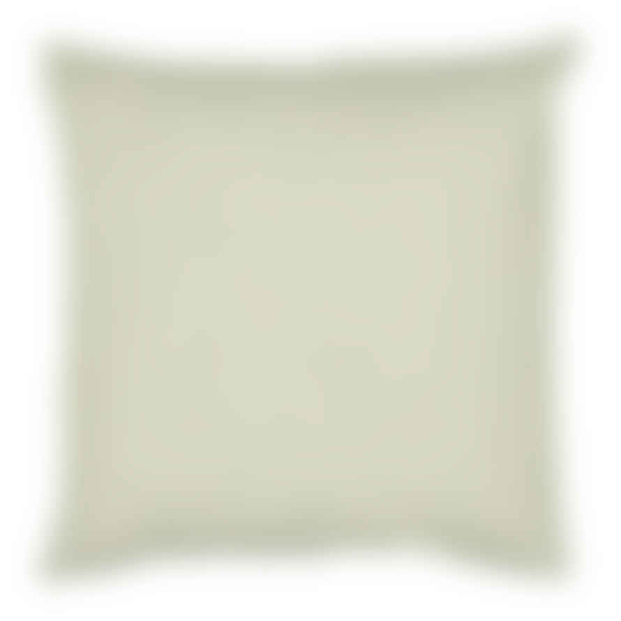TUSKcollection Cushion 50 X 50 Natural And Green Stripe