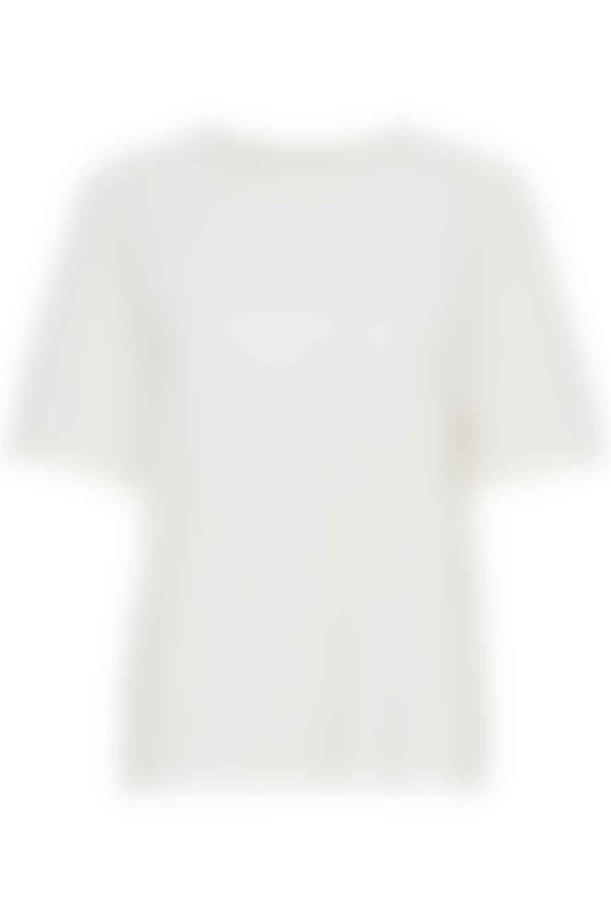 b.young 20813611 Pamila Half Sl T-shirt 2 In Off White