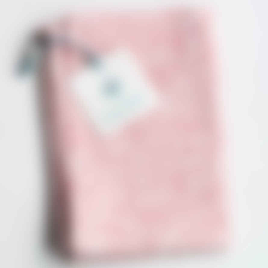 Rozablue Block Print Tea Towel - Pink