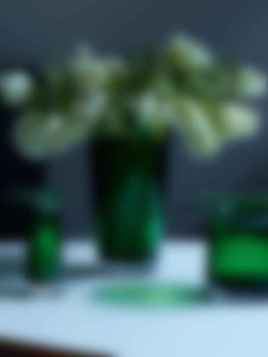 LSA International Fern Green Mouthblown Glass 15cm Victoria Vase 
