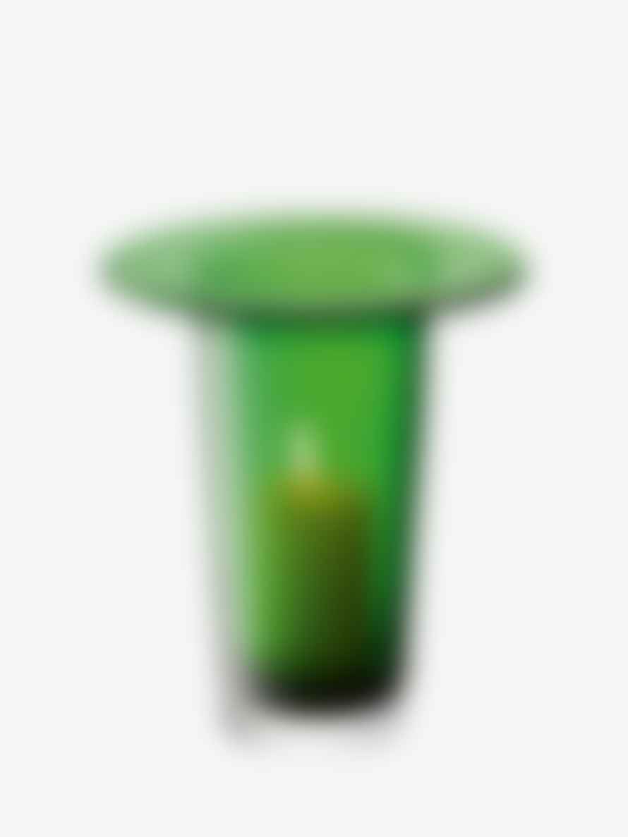 LSA International Fern Green Mouthblown Glass 26cm Victoria Vase/Lantern 