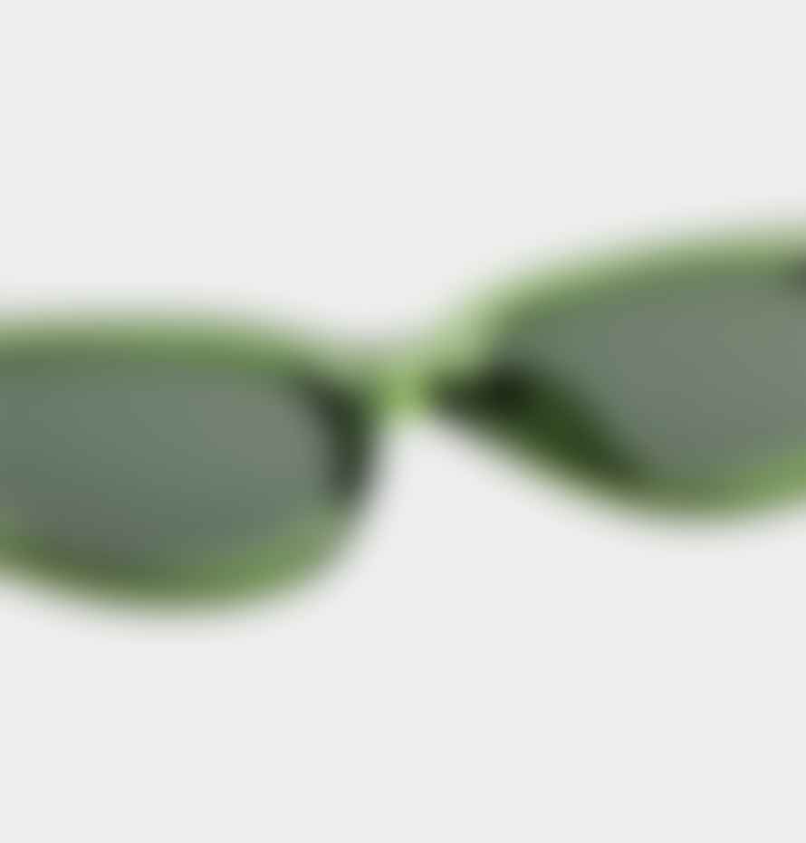A Kjærbede A.kjaerbede Winnie Sunglasses In Light Olive Transparent