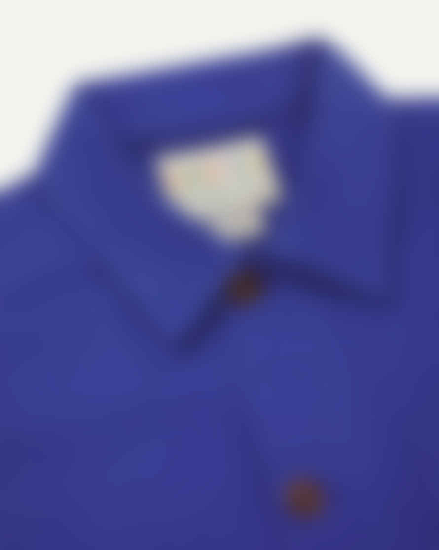 USKEES Men's Organic Buttoned Overshirt - Ultra Blue