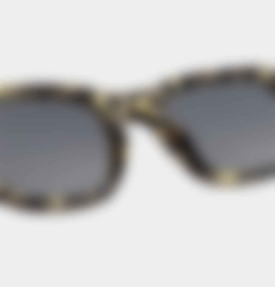 A.Kjaerbede  Halo Sunglasses - Black/Yellow Tortoise