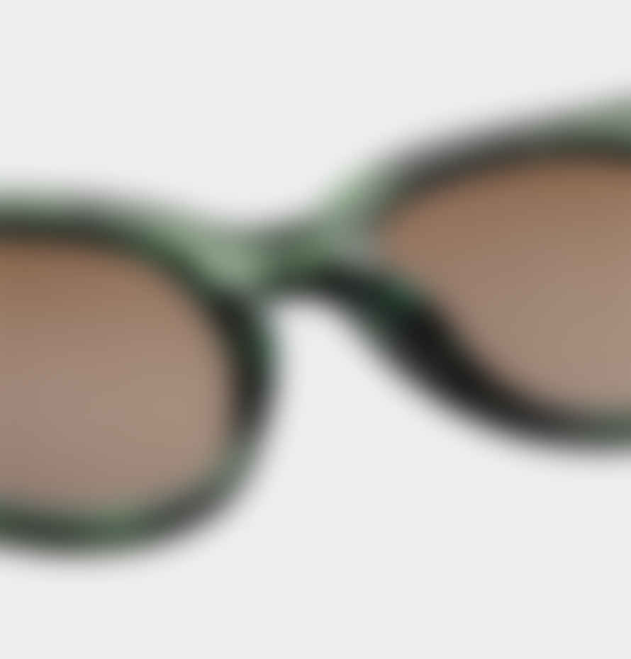 A.Kjaerbede  Lily Sunglasses - Green Marble Transparent