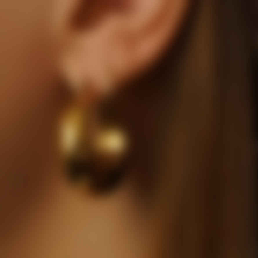 Edit & Oak Curvy Large Hoop Earrings
