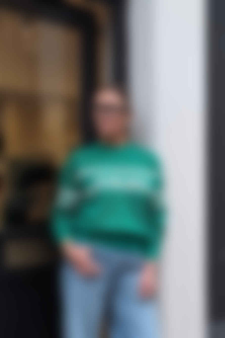Marant Etoile Arwen Emerald Open-knit Sweatshirt