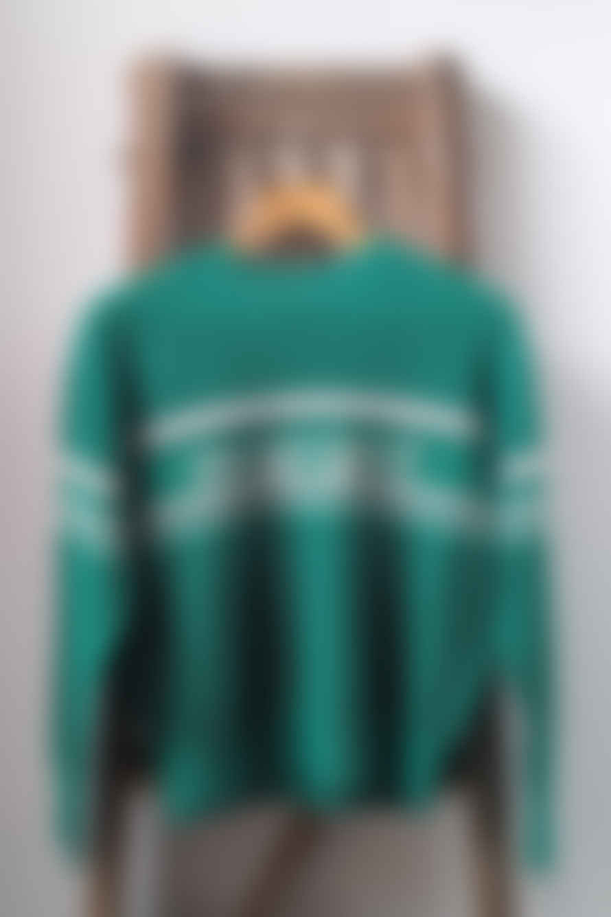 Marant Etoile Arwen Emerald Open-knit Sweatshirt