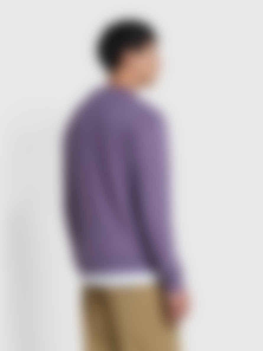 Farah Tim New Crew Sweatshirt - Slate Purple
