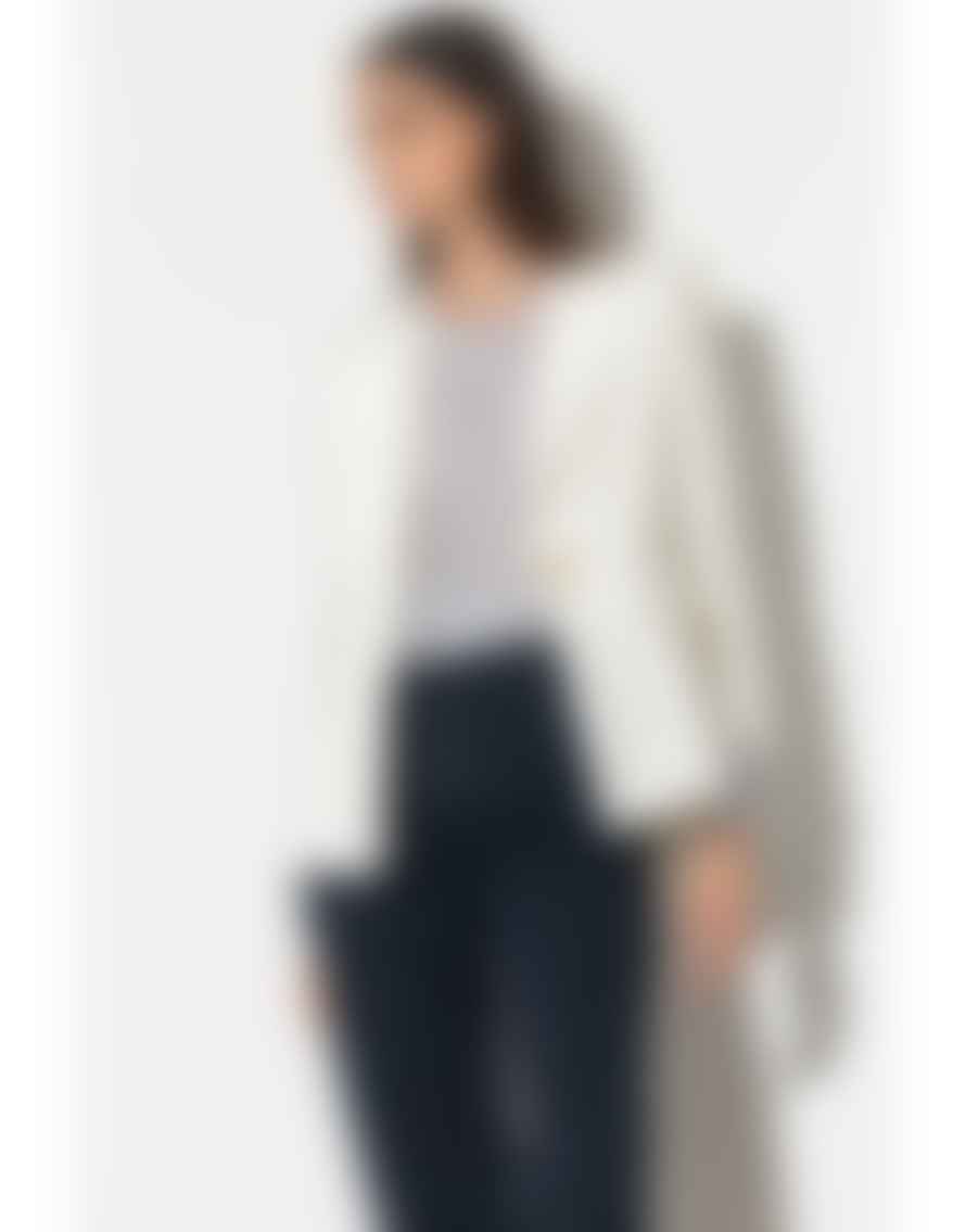 Luisa Cerano Luisa Cerano Ruched Sleeve Double Pocket Twill Blazer Size: 10, Col: O