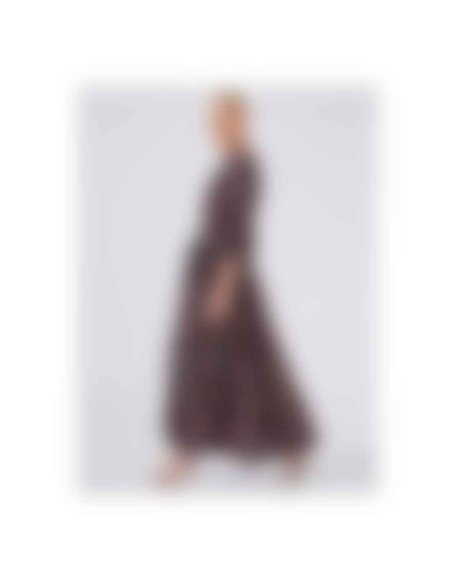 Hayley Menzies Hayley Menzies Esmeralda Crop Sleeve Tie Waist Maxi Dress Size: L, Col