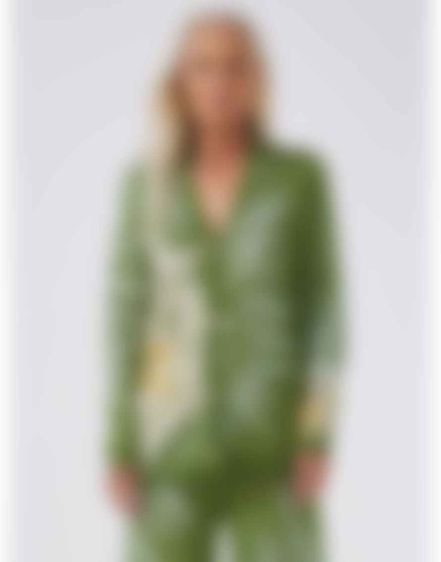 Hayley Menzies Hayley Menzies Tie Dye Jacquard Deep V Midi Cardigan Size: M, Col: Gre