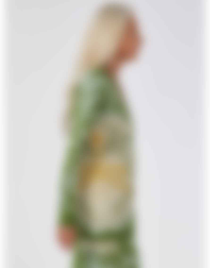 Hayley Menzies Hayley Menzies Tie Dye Jacquard Deep V Midi Cardigan Size: M, Col: Gre