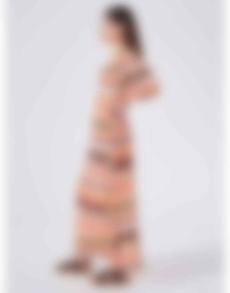 Hayley Menzies Hayley Menzies Dancing Girls A-line Silk Midi Skirt Col: Orange/pink,