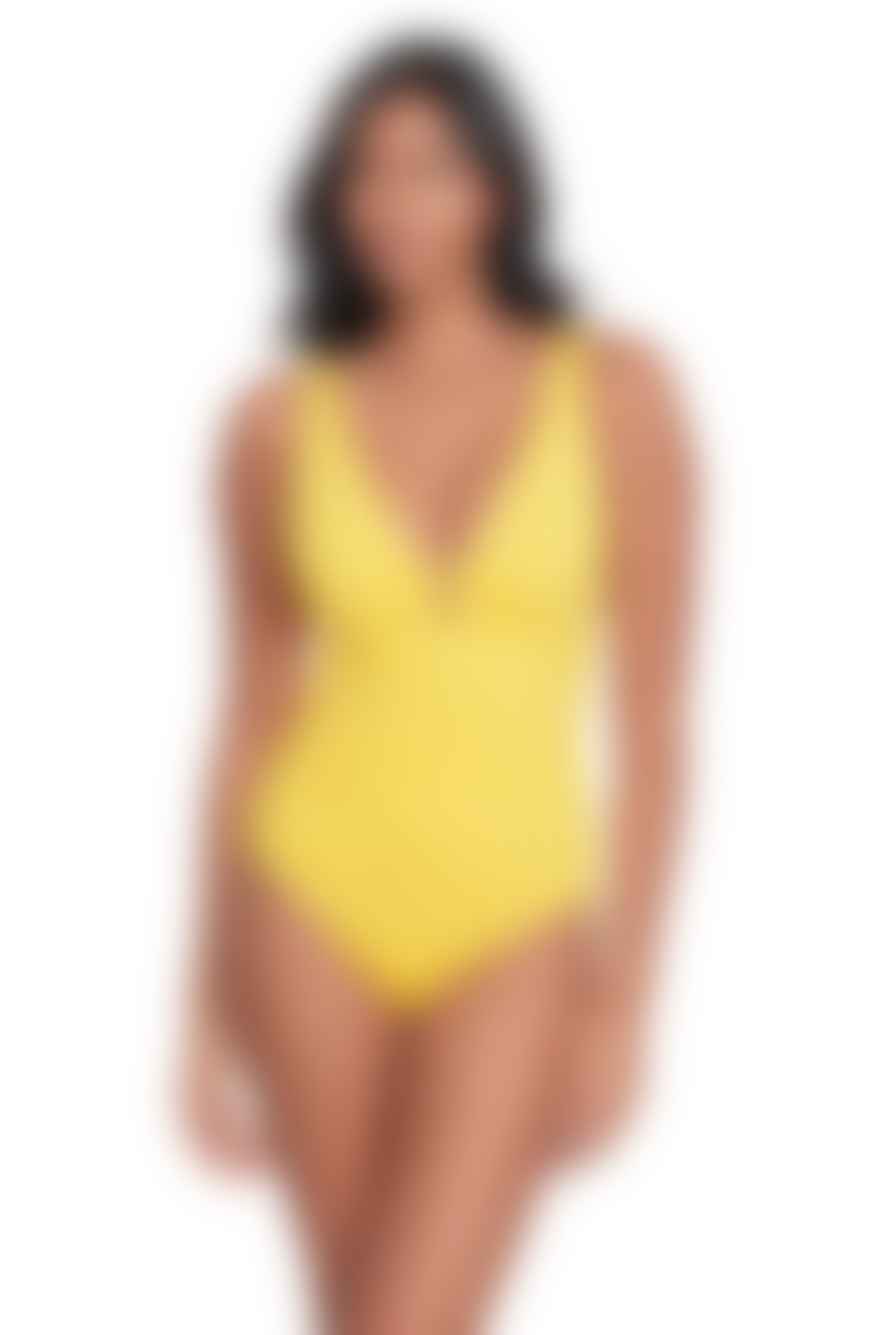 Ralph Lauren Ralph Lauren Beach Club Swimsuit In Yellow