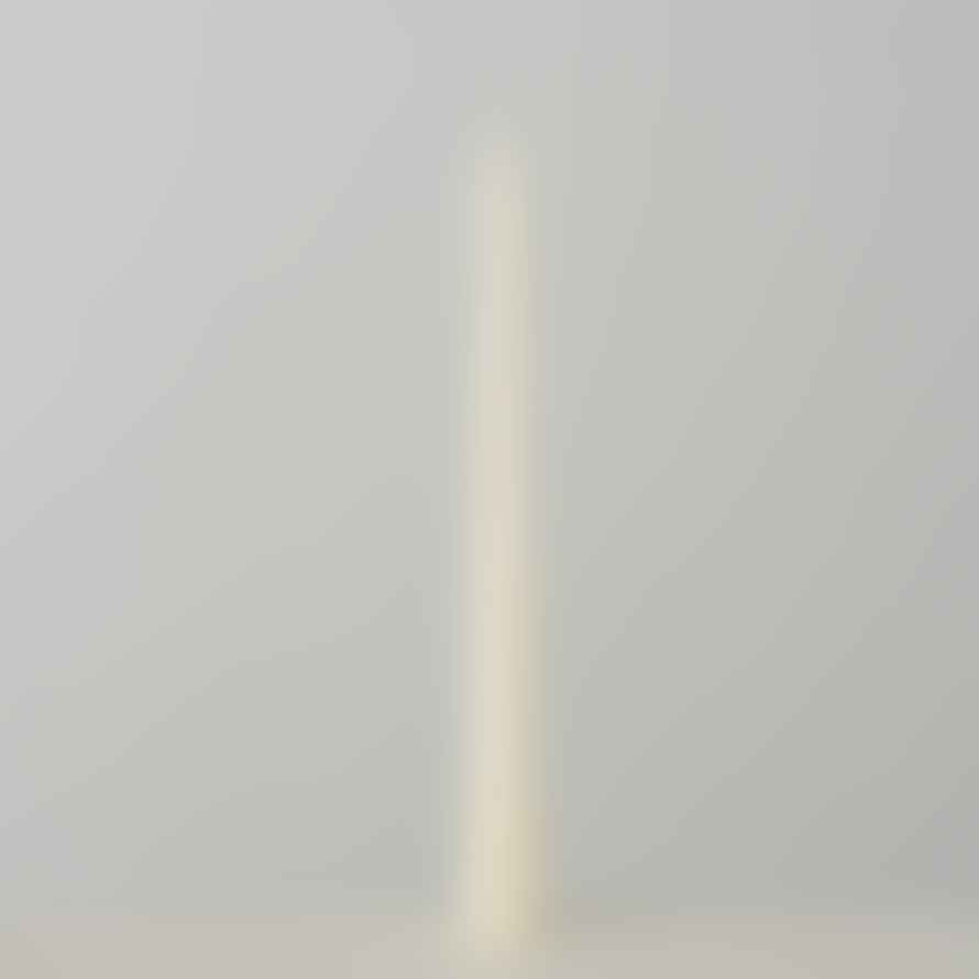 &Quirky Cream White Twist Taper Candles : Pack of 6