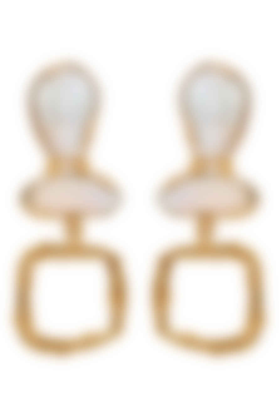 Eb & Ive Awaken Earring - Pearl/gold