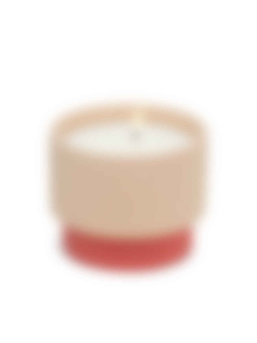 Paddywax Colour Block 6oz Tan Ceramic Candle - Amber & Smoke