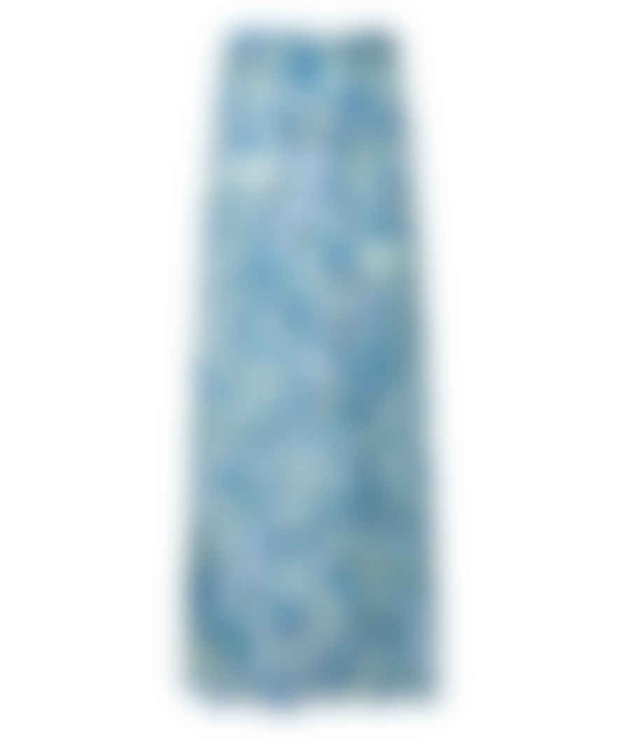 ESQUALO Long Skirt In Bayside Flower Bomb Print