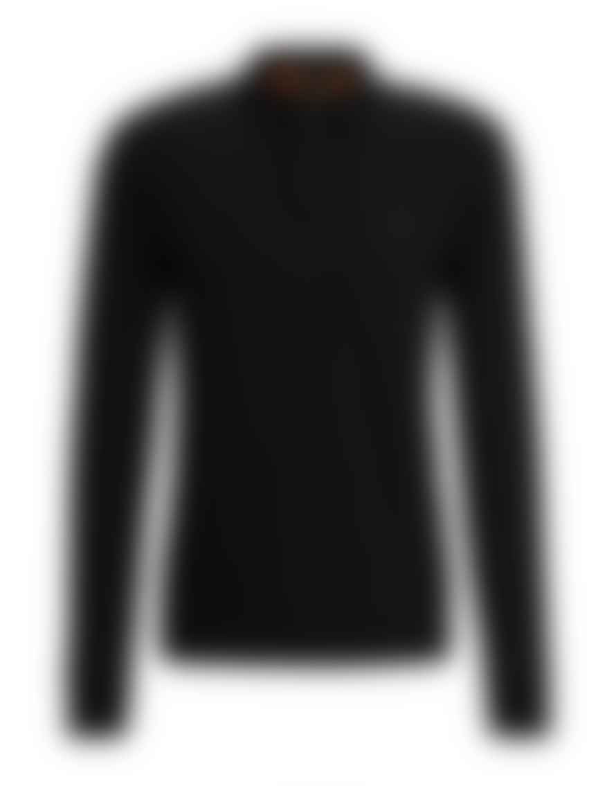 Boss Boss Passerby Long Sleeve Shirt Col: 001 Black, Size: Xxl