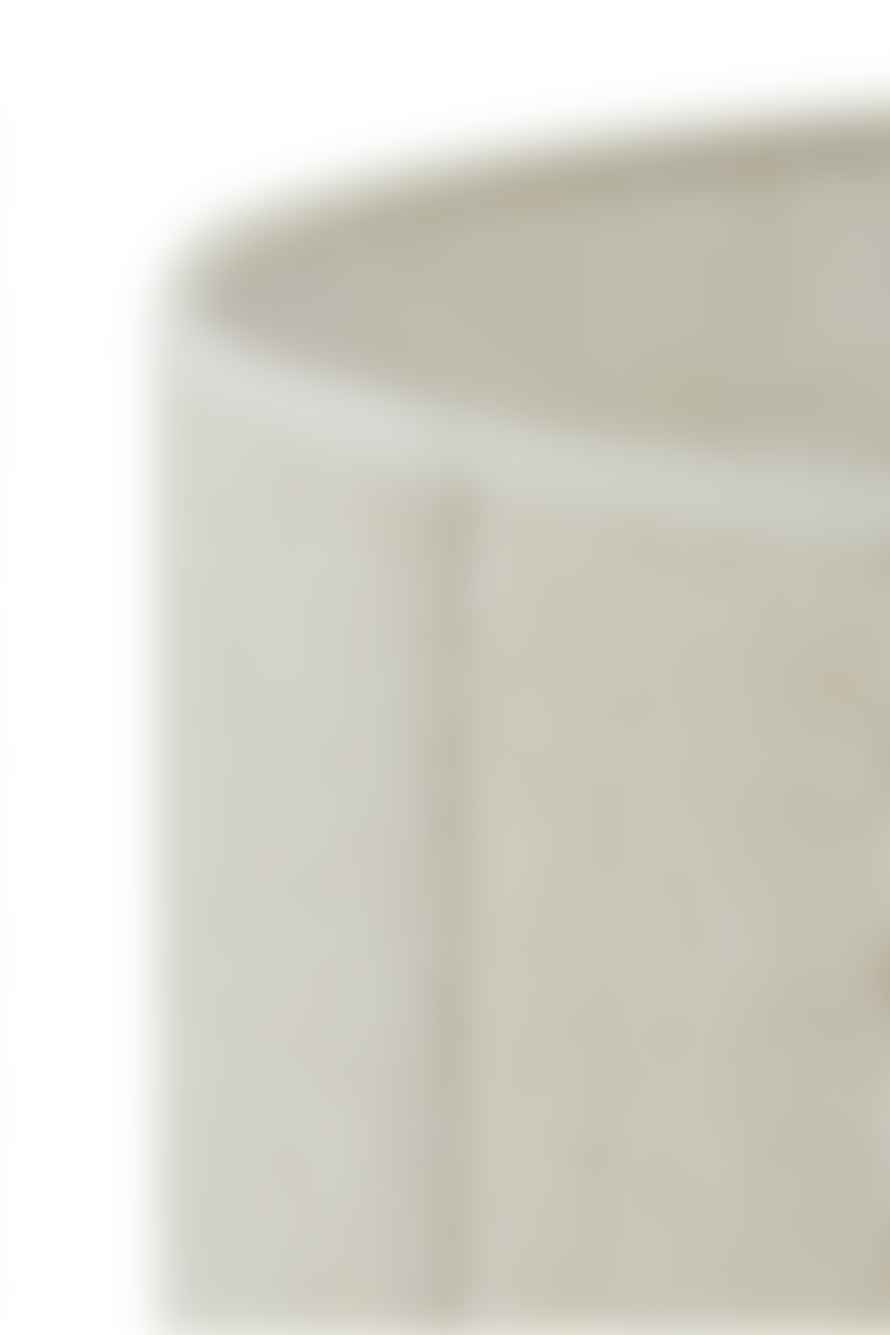 The Home Collection Cylinder Shade In Breska Pearl White