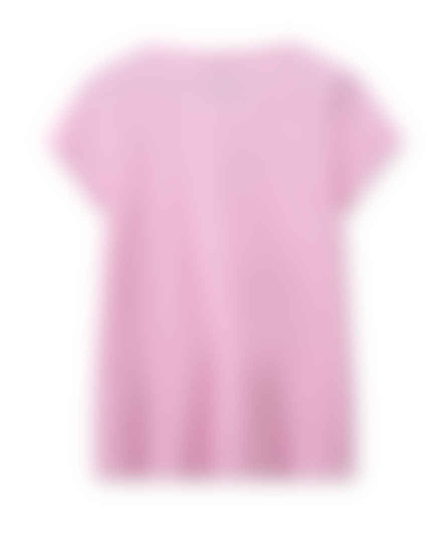 Mos Mosh Tulli V Neck T Shirt - Pink