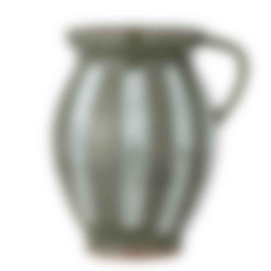 Bloomingville Frigg Vase - Green Stoneware