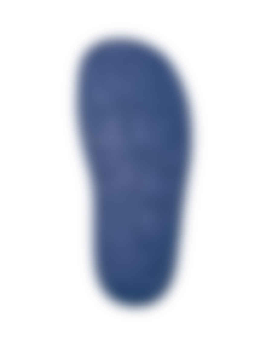 Camper : Bicho Kids Velcro Closed Toe Sandals - Navy Blue Leather
