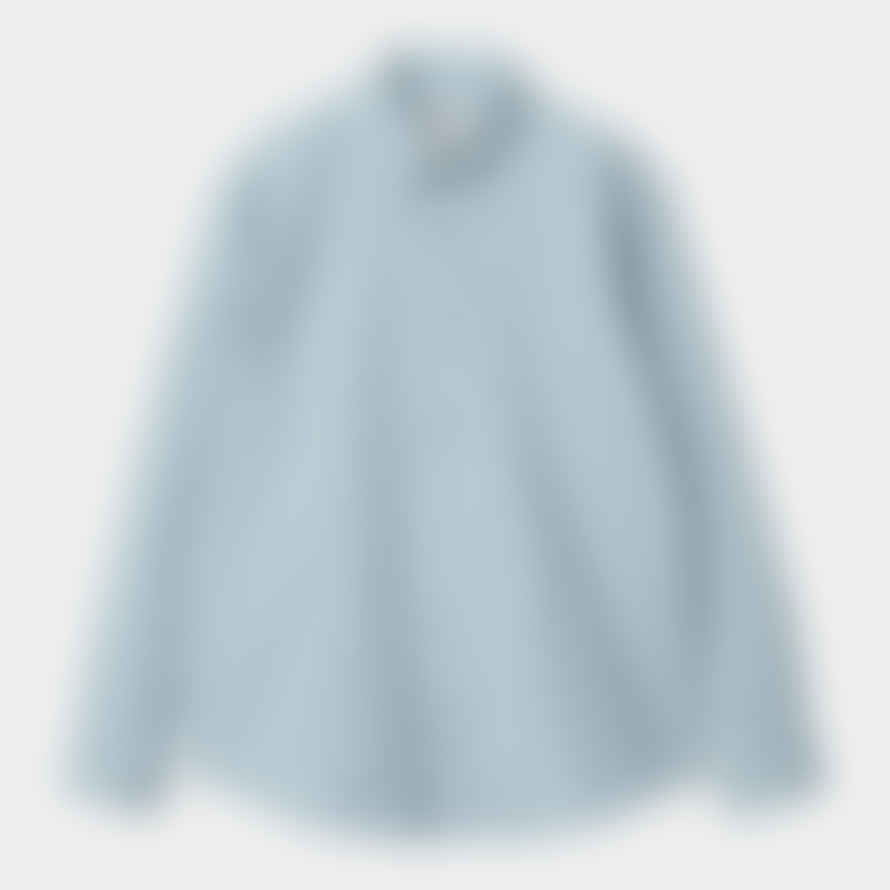 Carhartt Chemise Bolton Frosted Blue Garment Dyed