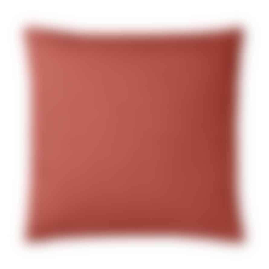 Elvang Denmark Classic Cushion Cover 50x50cm In Rusty Red In 50% Alpaca & 40% Sheep Wool