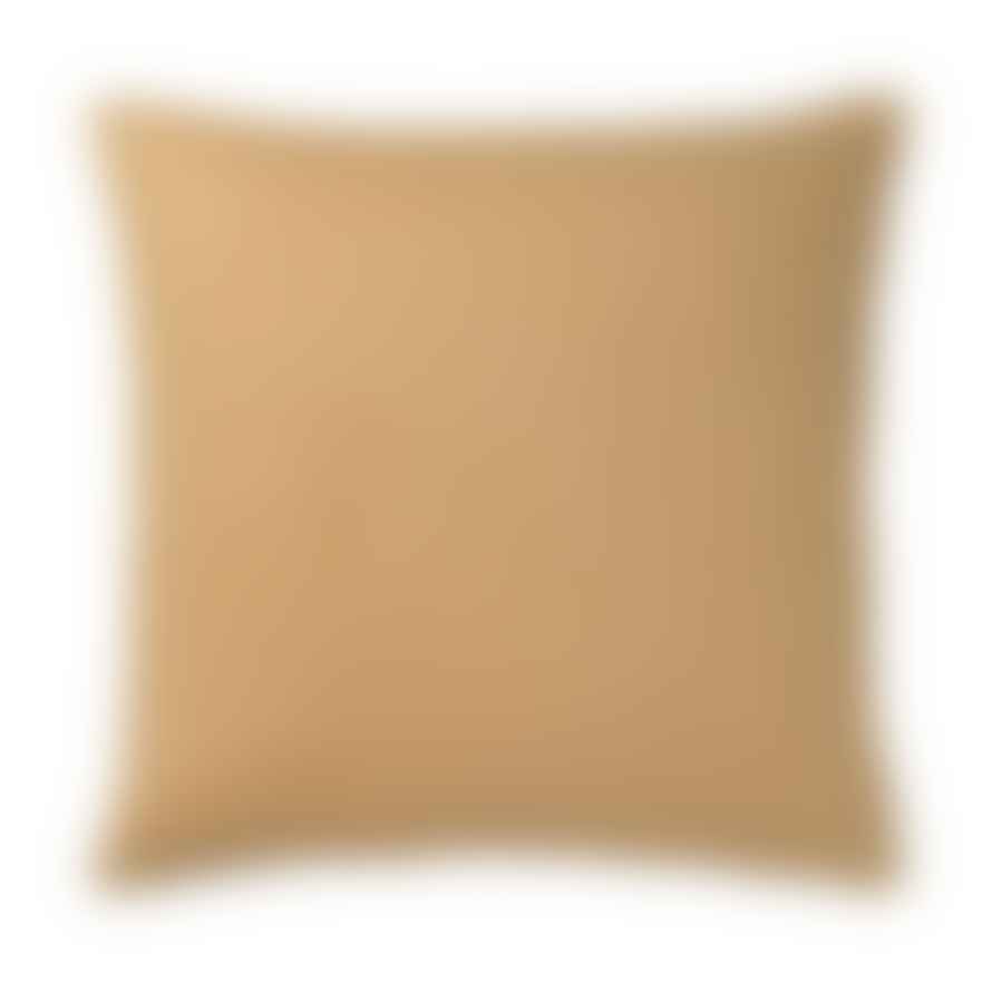 Elvang Denmark Classic Cushion Cover 50x50cm In Yellow Ocher In 50% Alpaca & 40% Sheep Wool