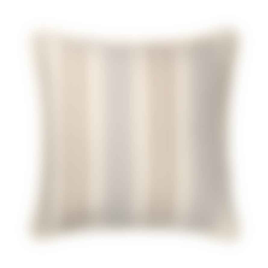 Elvang Denmark Iris Cushion Cover 50x50cm In Beige/Grey In 100% Organic Cotton