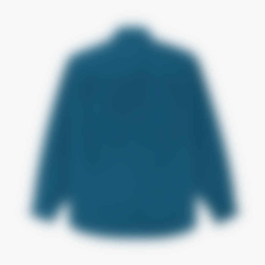 Parlez Track Cord Long-Sleeved Shirt (Dusty Blue)